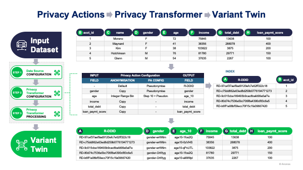 Privacy Actions - Privacy Transformer - Variant Twin