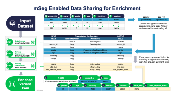 mSeg Enabled Data Sharing for Enrichment